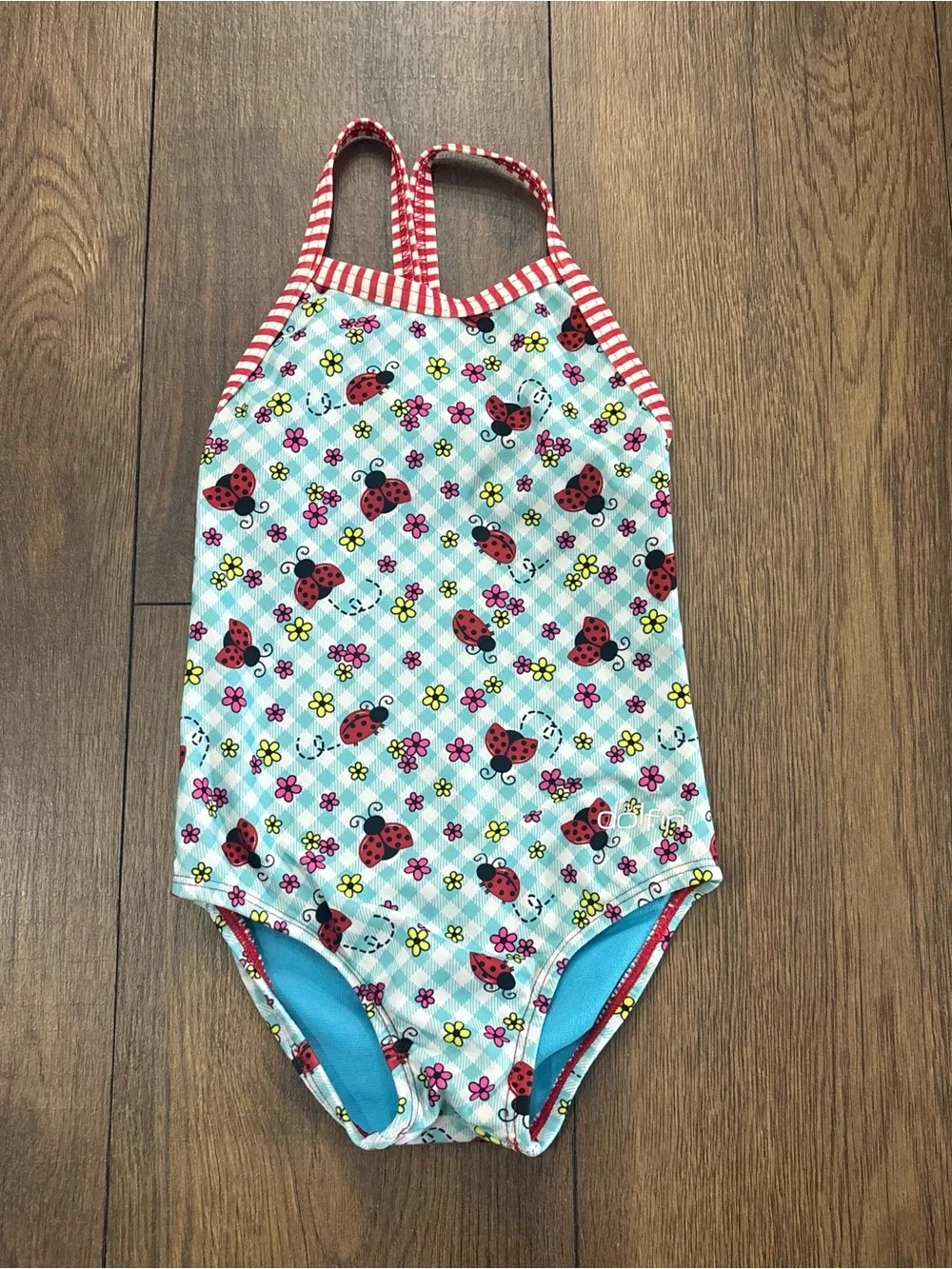 Little Dolfin Ladybug Swimsuit One-Piece, 3T